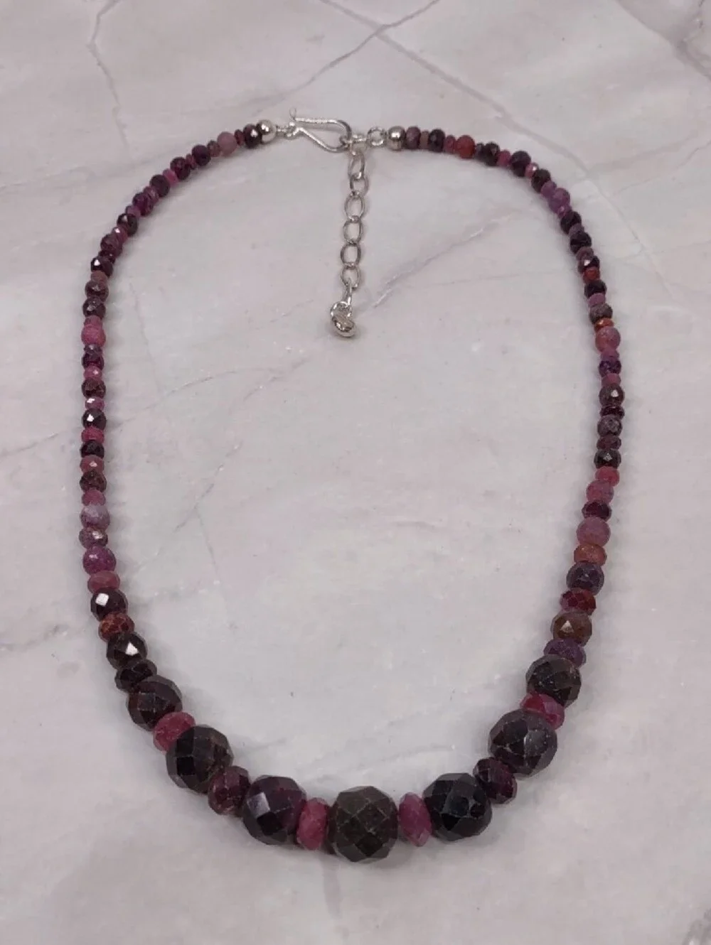 Jay King Faceted Ruby Gemstone Necklace